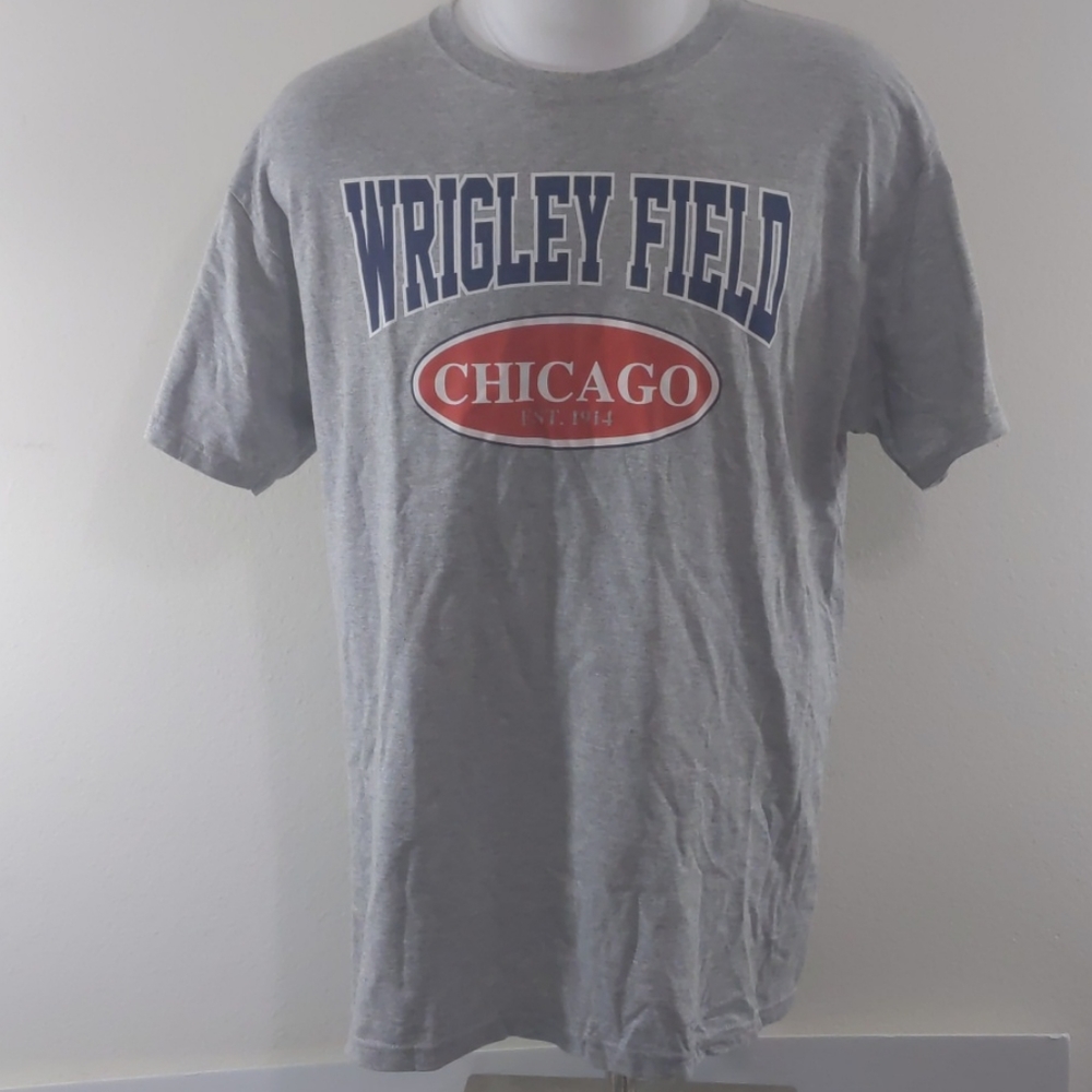 Wrigley Field Chicago MLB Cubs gray t-shirt XL